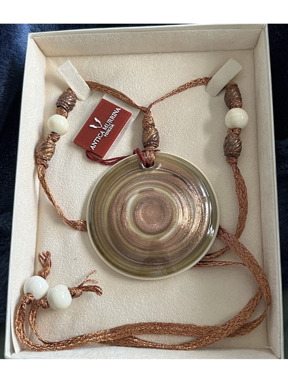 Antica Murrina Venezia Morgana Necklace NEW w Tags Half Box